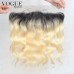 13x4 2T Ombre Color 1B/613 Body Wave Frontal,Virgin Human Hair 8A Top Grade
